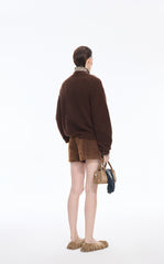 Shorts / JNBY A-Line Shearling Leather Shorts