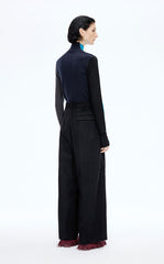 Sweater / JNBY Colorblock Wool Turtleneck Sweater