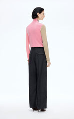 Sweater / JNBY Colorblock Wool Turtleneck Sweater