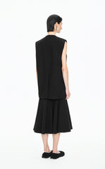 Vest / JNBY Double-Faced Collarless Wool Vest