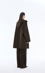 Coat / JNBY Oversized Hooded Wool-Cashmere Blend Coat