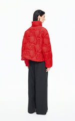 Down Coat / JNBY Quilted Stand Collar Short Down Coat