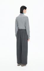 Pants / JNBY Wool-Blend Relaxed Tapered Trousers