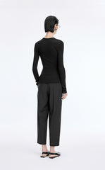 T-Shirt / JNBY Merino Ribbed Long Sleeve Tee