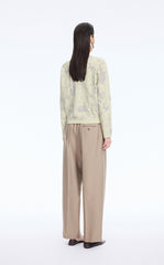 Sweater / JNBY Floral Pattern Short T-Shape Cardigan