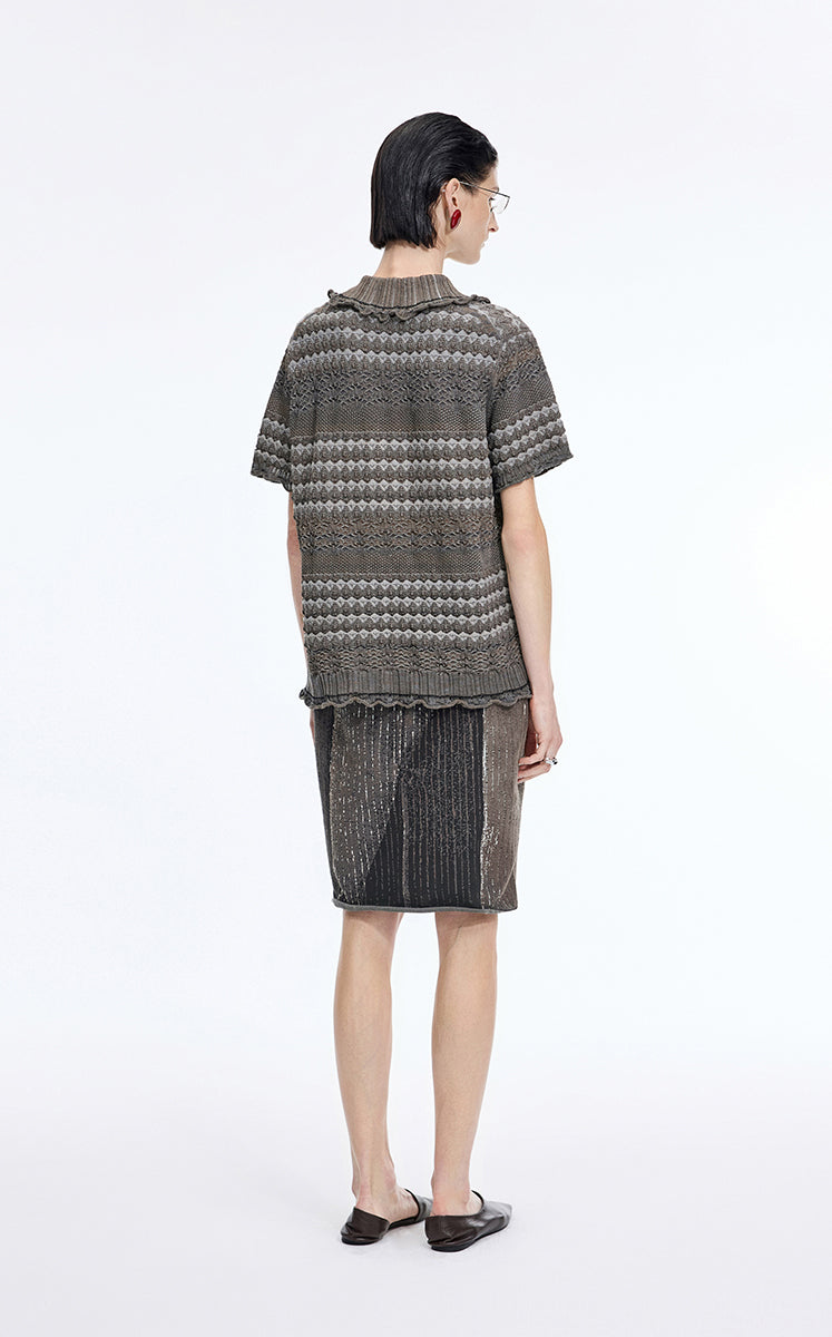 Skirt / JNBY Mid-Length Stretch Waist Skirt