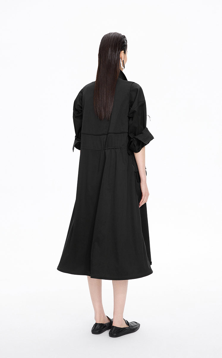 Dress / JNBY Cotton Blend A-Line Sleeveless Dress