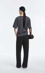 T-Shirt / JNBY Cotton Relaxed Fold Hem Tee