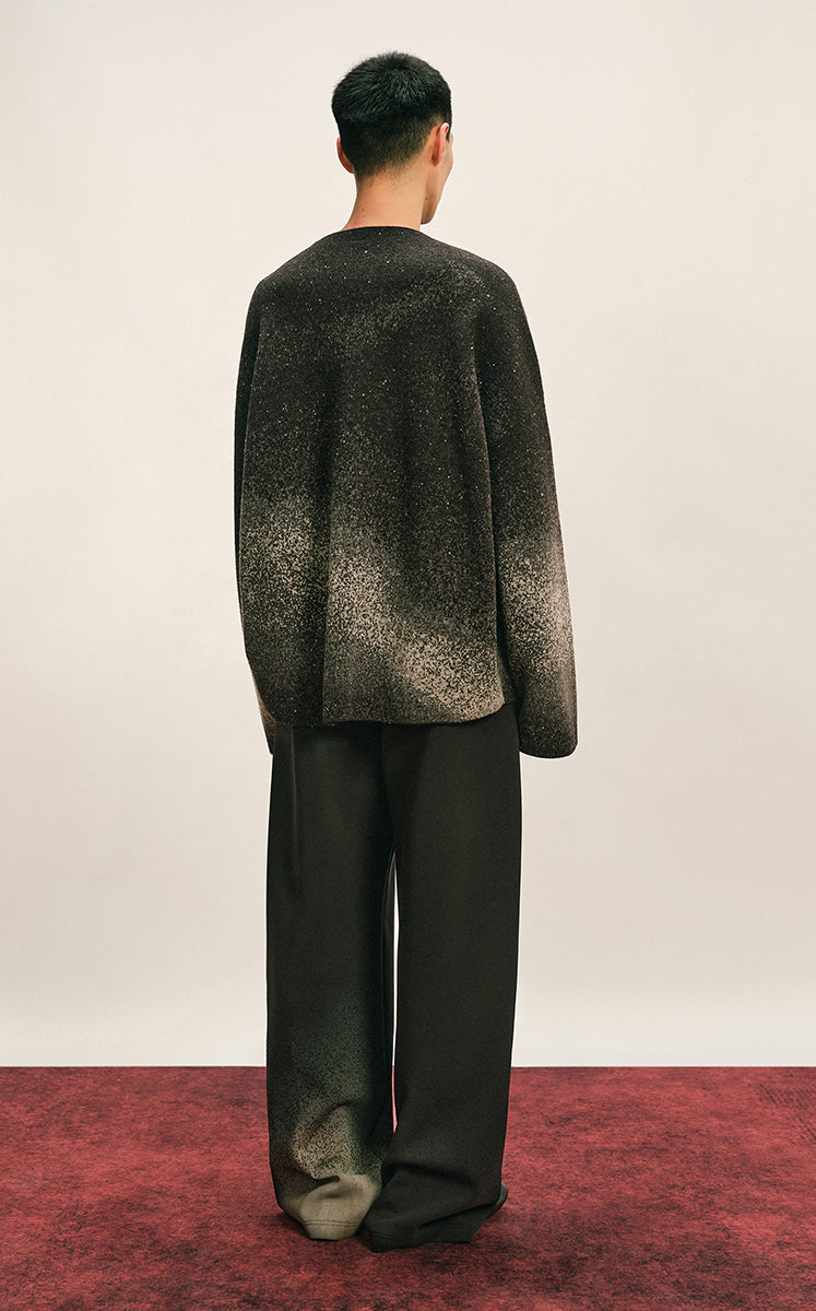 Sweater / CROQUIS Ink Gradient Oversized Wool Sweater