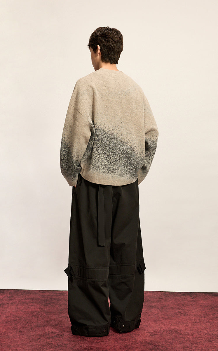 Sweater / CROQUIS Ink Gradient Oversized Wool Sweater