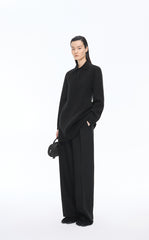Dress / JNBY Wool-Cashmere Blend Polo Sweater Dress