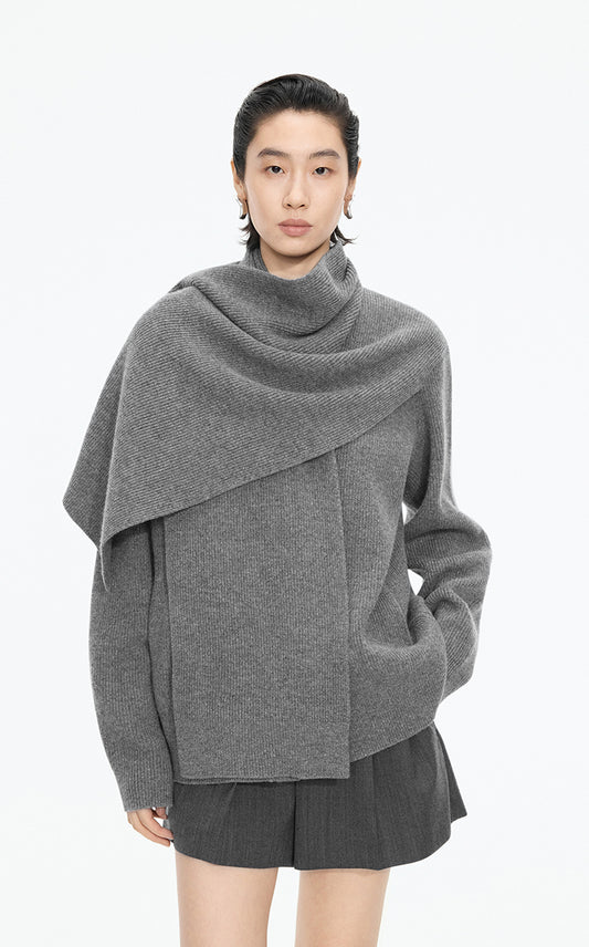 Sweater / (ESG)JNBY Wool Wrap Longline Cardigan