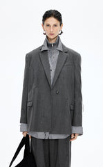 Blazer / JNBY Oversized Tassel Details Longline Blazer