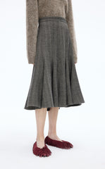 Skirt / JNBY S-Line Wool Mid-Length Skirt