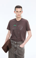 T-Shirt / JNBY Graphic Comic Cotton Tee