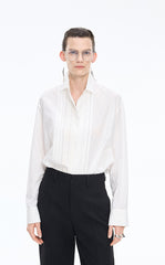 Shirt / JNBY Loose Silk-Cotton Long Sleeve Shirt