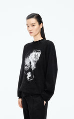 Sweater / JNBY Cat Motif Mohair Blend Pullover