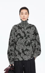 Sweater / JNBY Floral Screen Oversized Pullover