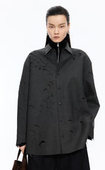 Jacket / JNBY Relaxed Wool Blend Cutout Jacket