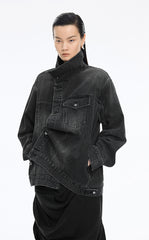 Jacket / JNBY Oversized Asymmetric Cut Denim Jacket