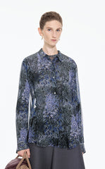 Shirt / JNBY Silk Botanical Print Shirt