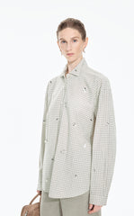 Shirt / JNBY Oversized Beaded Cotton Poplin Shirt
