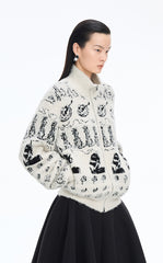 Sweater /(ESG)JNBY Icelandic Pattern Wool Blend Cardigan