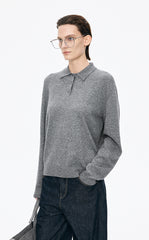 Sweater / JNBY O-shaped Wool-Cashmere Pullover