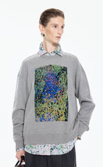 Sweatshirt / JNBY Floral motif Cotton Pullover