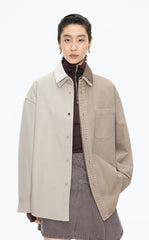 Jacket / JNBY Oversized Colorblock Denim Jacket