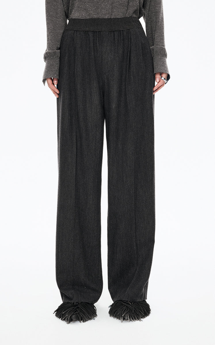 Pants / JNBY Premium Wool Straight-Leg Trousers
