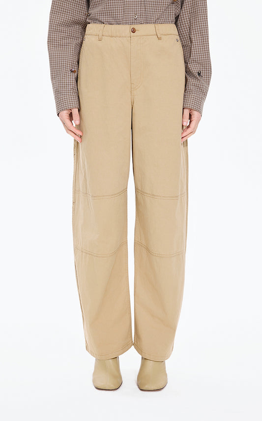 Pants / JNBY Cotton Twill Straight-Leg Trousers