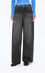 Pants / JNBY Straight-Leg Cuffed Denim Pants