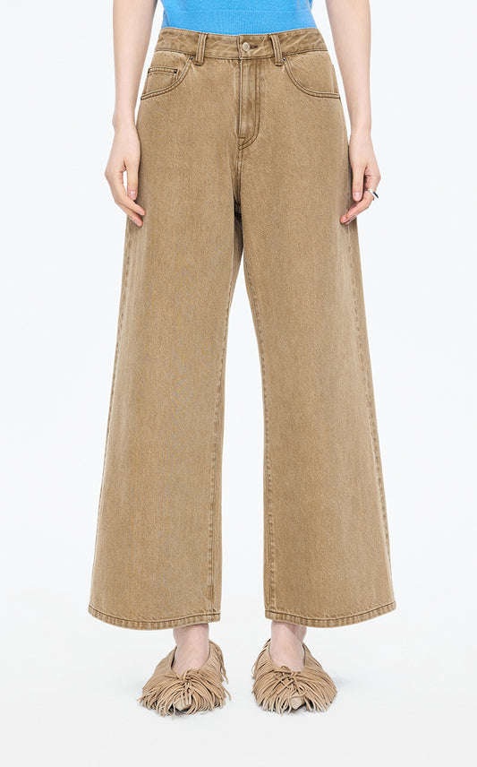 Pants / JNBY Wide-Leg Colored Jeans