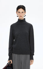 Sweater / JNBY Oversized Wool Cashmere Turtleneck Sweater