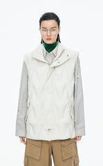 Down Vest / JNBY Oversized Wavy Quilted Down Vest