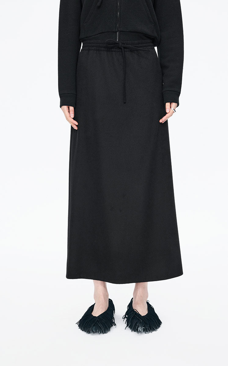 Skirt / JNBY Relax Wool-Cashmere Maxi Skirt