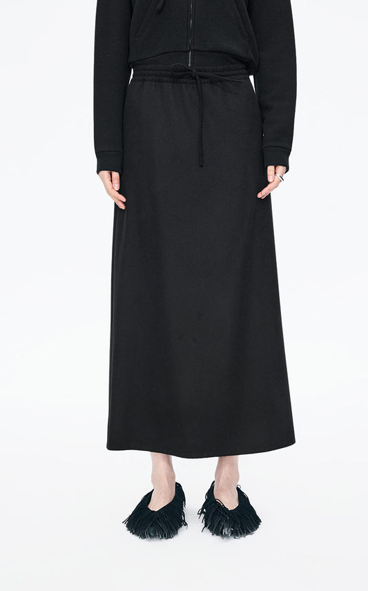 Skirt / JNBY Relax Wool-Cashmere Maxi Skirt