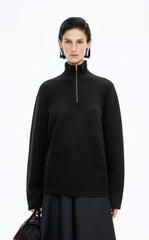 Sweater / JNBY Half-Zip Wool-Cashmere Blend Pullover