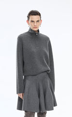 Sweater / JNBY Half-Zip Wool-Cashmere Blend Pullover