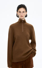 Sweater / JNBY Half-Zip Wool-Cashmere Blend Pullover