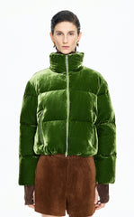 Down Coat / JNBY Stand Collar Velvet Texture Short Down Coat