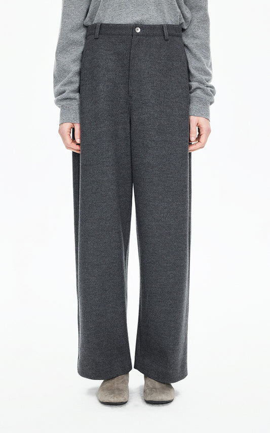 Pants / JNBY Wool-Blend Relaxed Tapered Trousers