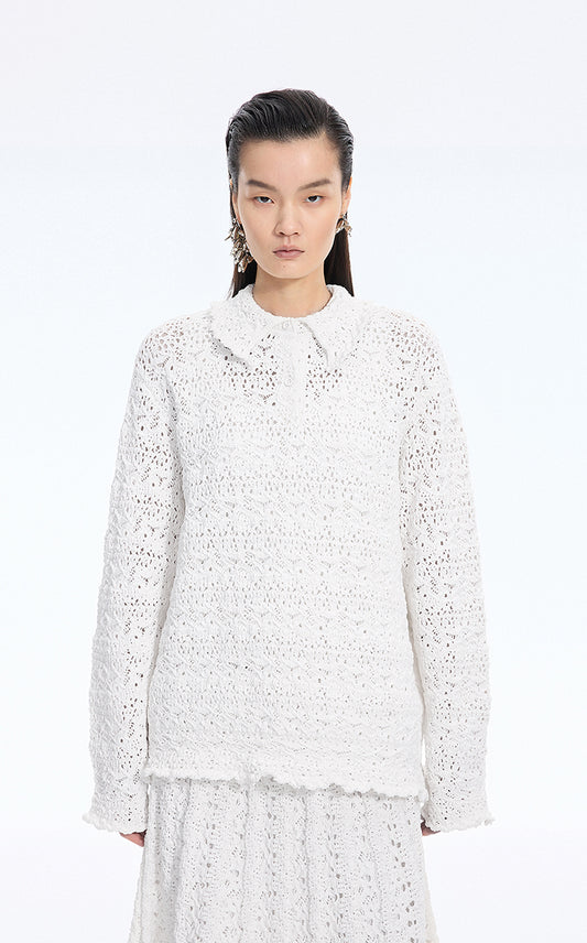 Sweater / JNBY Oversized Textured Knit Pullover