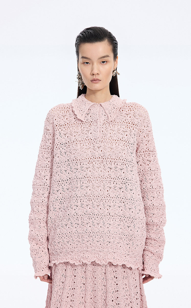 Sweater / JNBY Oversized Textured Knit Pullover