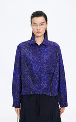 Shirt / JNBY Floral Print Cotton Long Sleeve Shirt