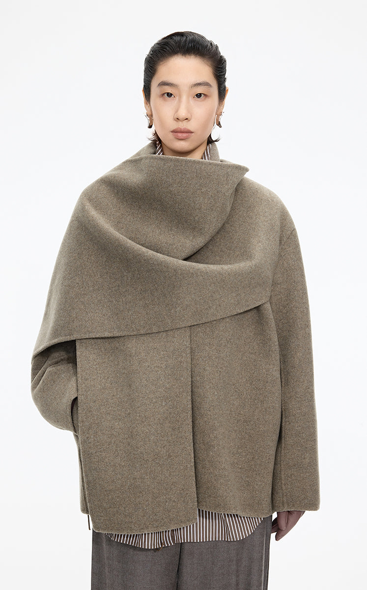 Coat / JNBY Oversize Wool Blend Coat