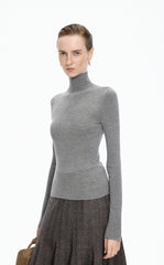 Sweater / JNBY Fitted Wool Turtleneck Pullover