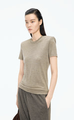 T-Shirt / JNBY Pure Wool Short Sleeve Tee