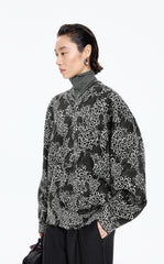 Sweater / JNBY Floral Screen Oversized Pullover